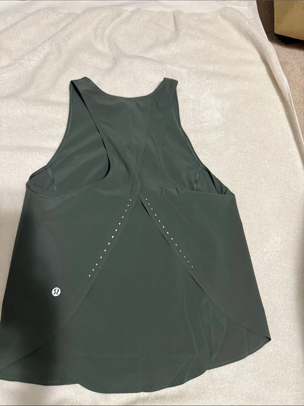 lululemon athletica Swift Ventilated Racerback run tank Dark green 2